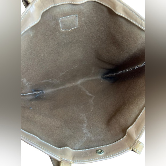 CELINE Vintage Macadam PVC Shoulder Tote Bag Auth/M14 Brown Monogram Two Handles - Picture 3 of 14